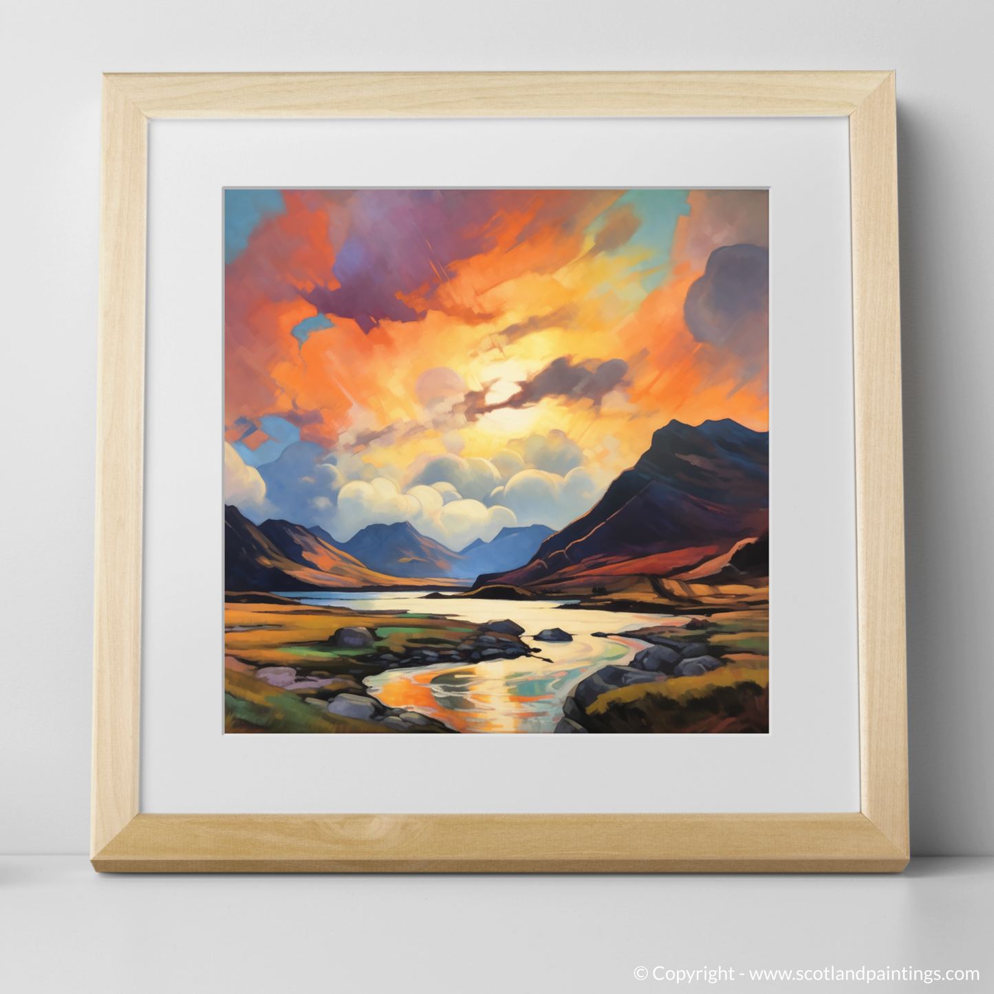 Cubist Sunset Dance Over Glencoe