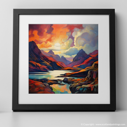 Cubist Sunset over Glencoe Highlands