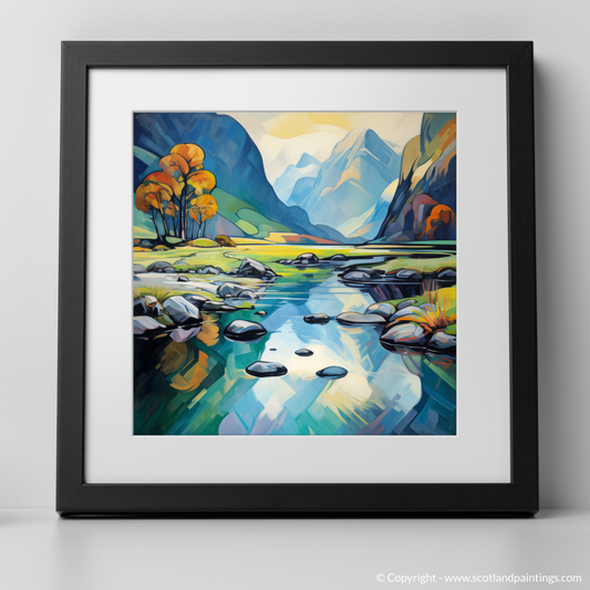 Reflections of River Coe: A Cubist Homage to Glencoe's Majesty