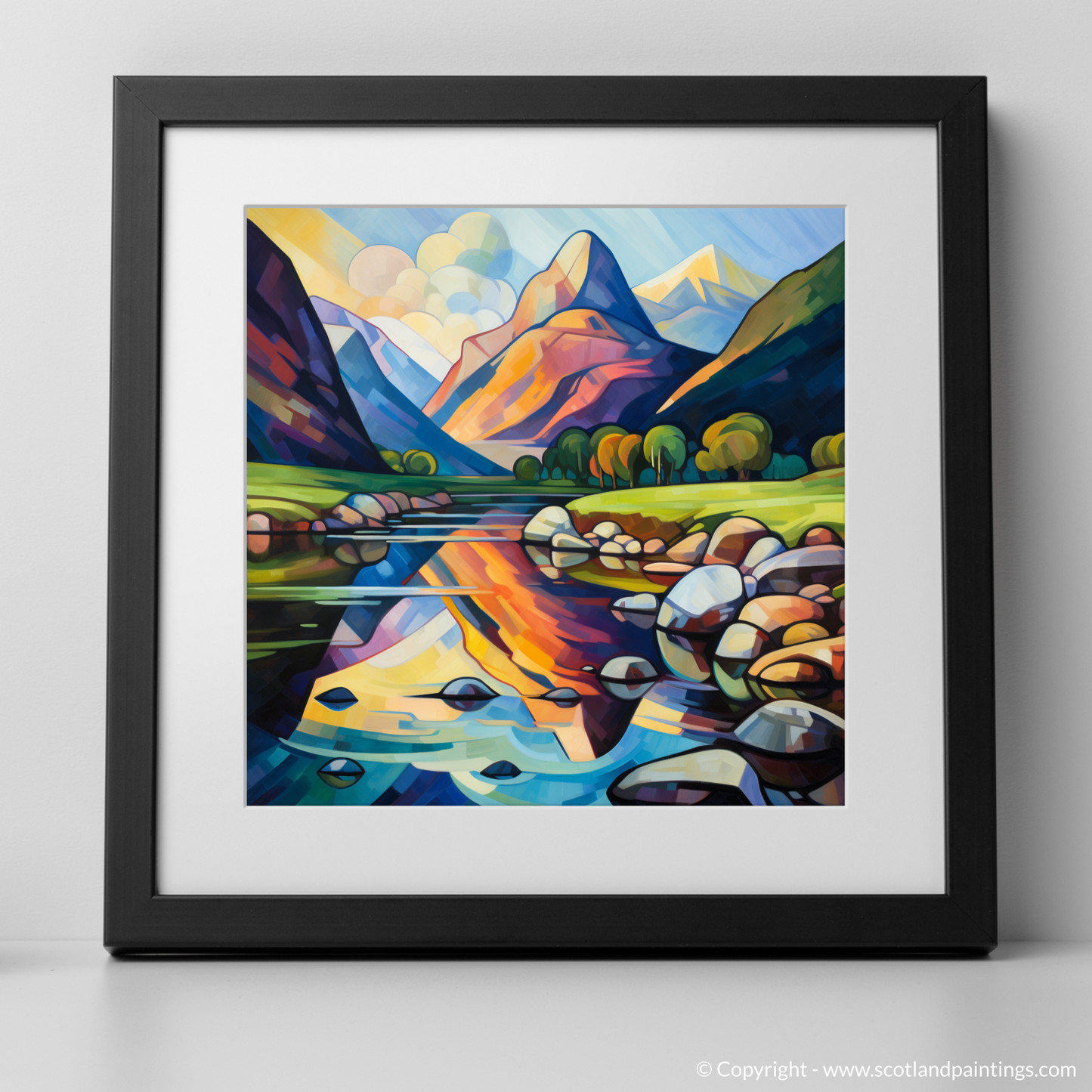 Cubist Reflections of River Coe in Glencoe