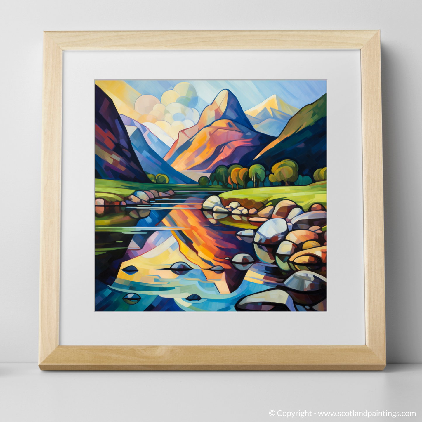 Cubist Reflections of River Coe in Glencoe