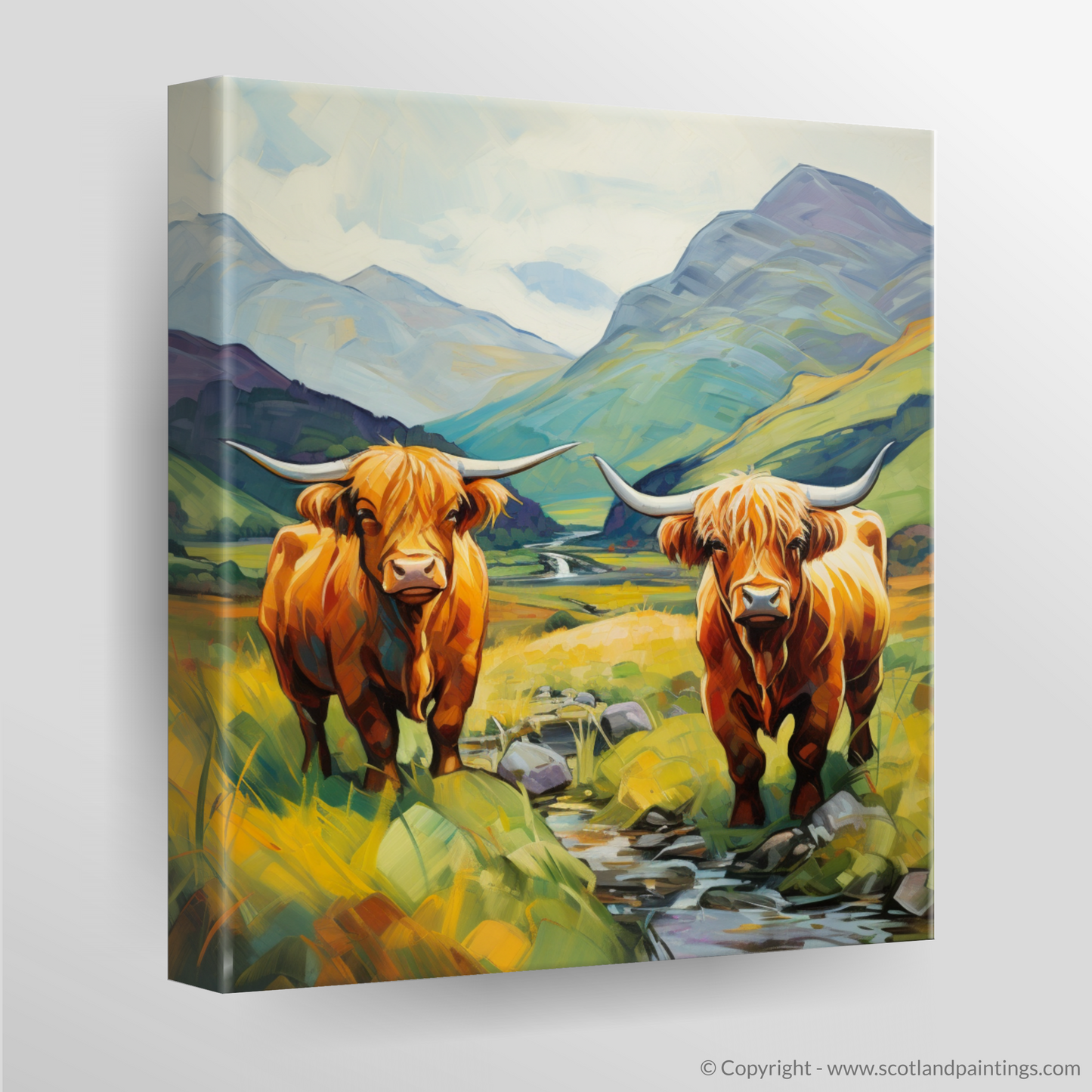 Cubist Cattle of Glencoe Highlands