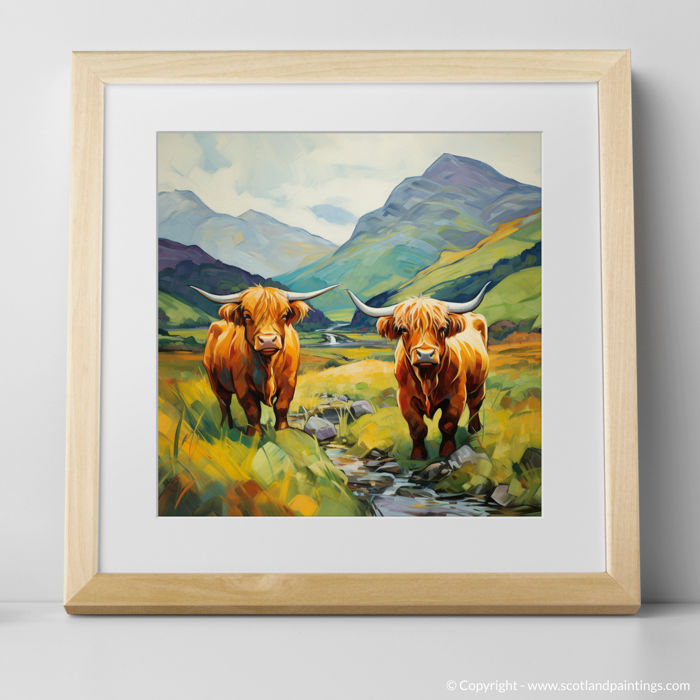 Cubist Cattle of Glencoe Highlands