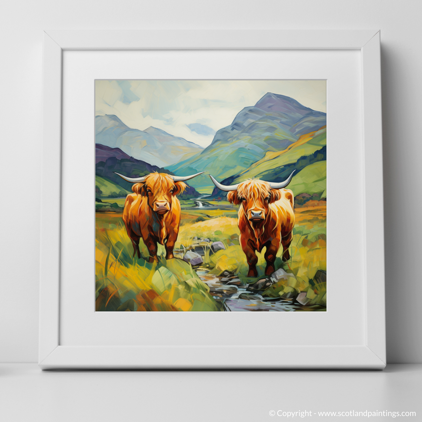 Cubist Cattle of Glencoe Highlands