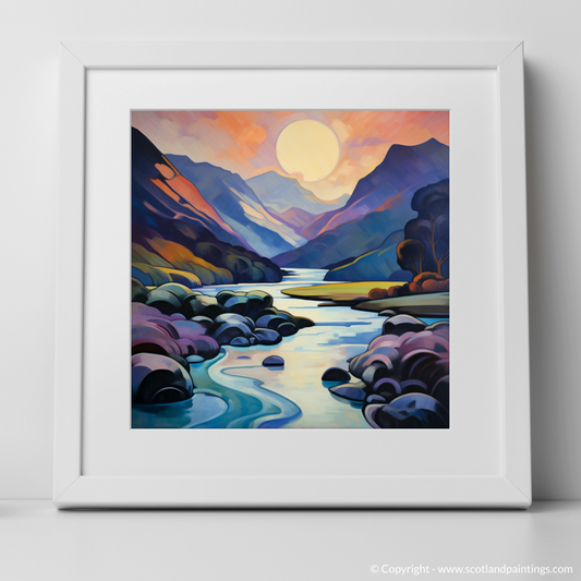 Cubist Twilight over River Coe in Glencoe