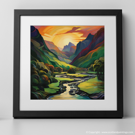 Cubist Sunset over Verdant Glencoe