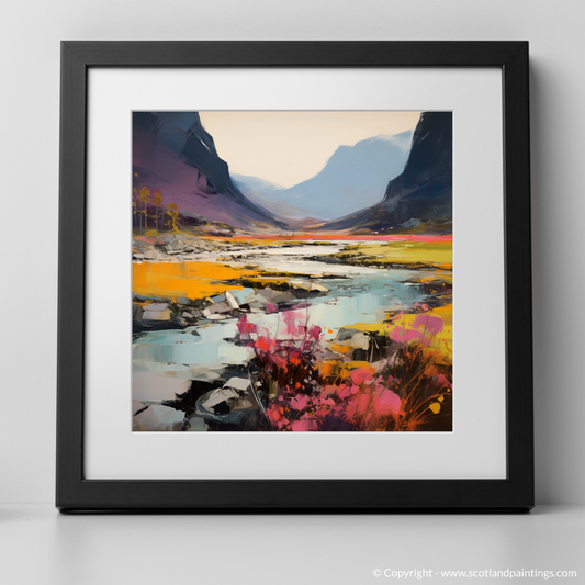 Heather Blooms by River Coe: An Abstract Ode to Glencoe's Majesty