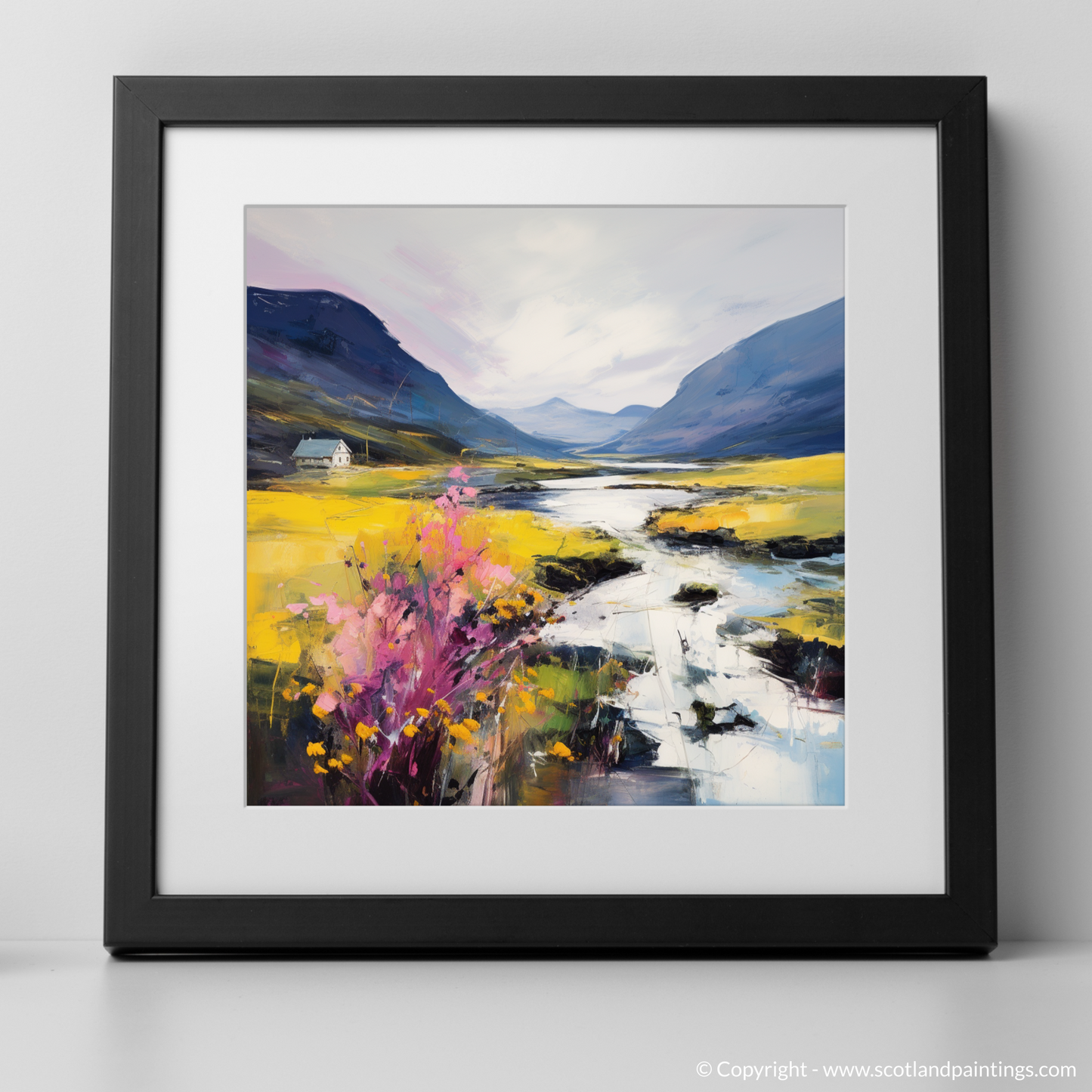 Heather Blooms by River Coe: An Abstract Ode to Glencoe