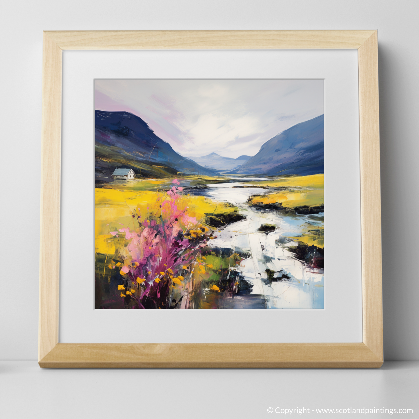 Heather Blooms by River Coe: An Abstract Ode to Glencoe