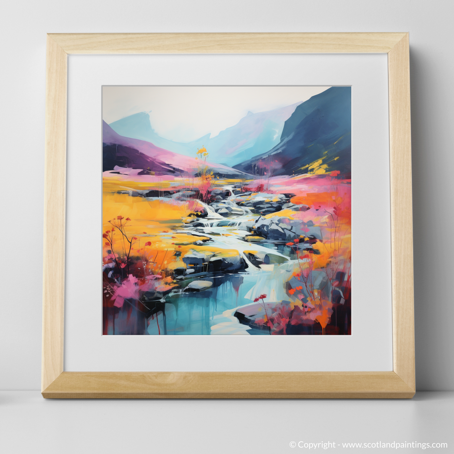 Heather Blooms by River Coe: An Abstract Ode to Glencoe