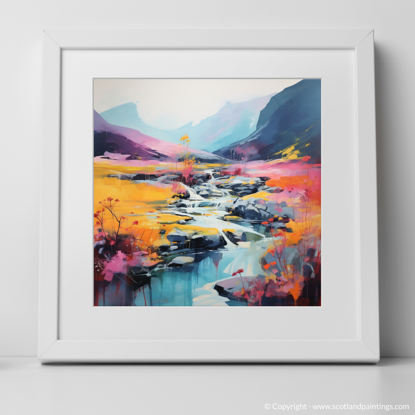 Heather Blooms by River Coe: An Abstract Ode to Glencoe