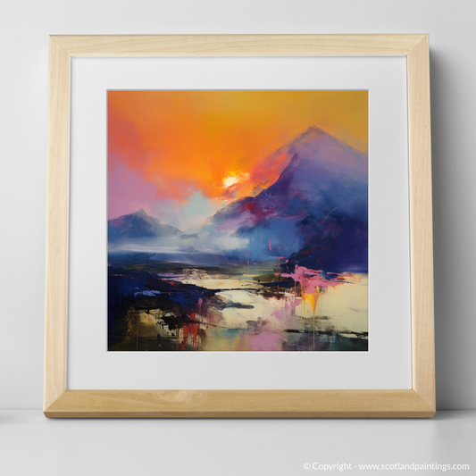 Fiery Sky Over Glencoe Peaks: An Abstract Interpretation