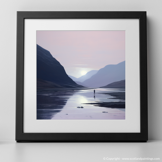 Solitary Dusk in Glencoe: A Minimalist Ode to Serenity