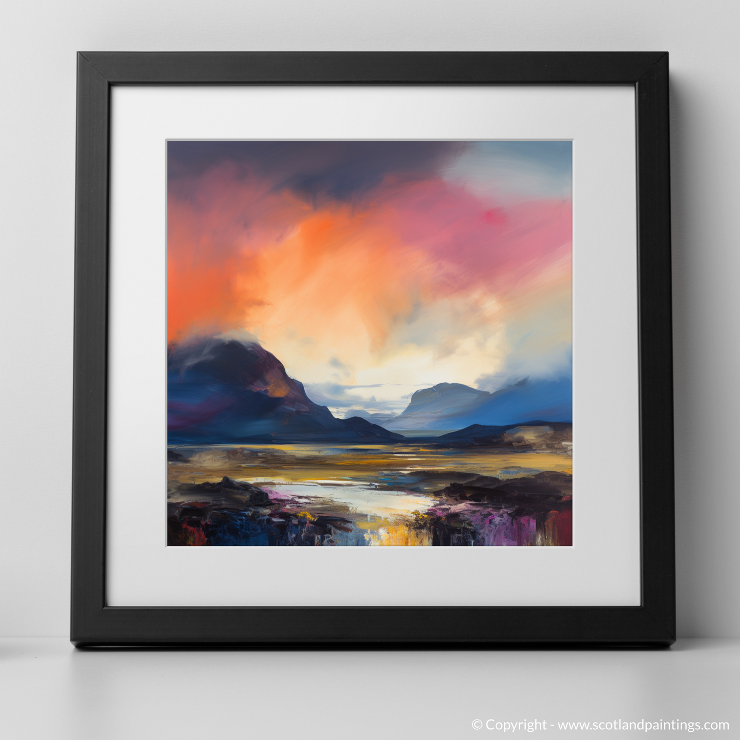 Abstract Emotions at Dusk: Glencoe Sunset