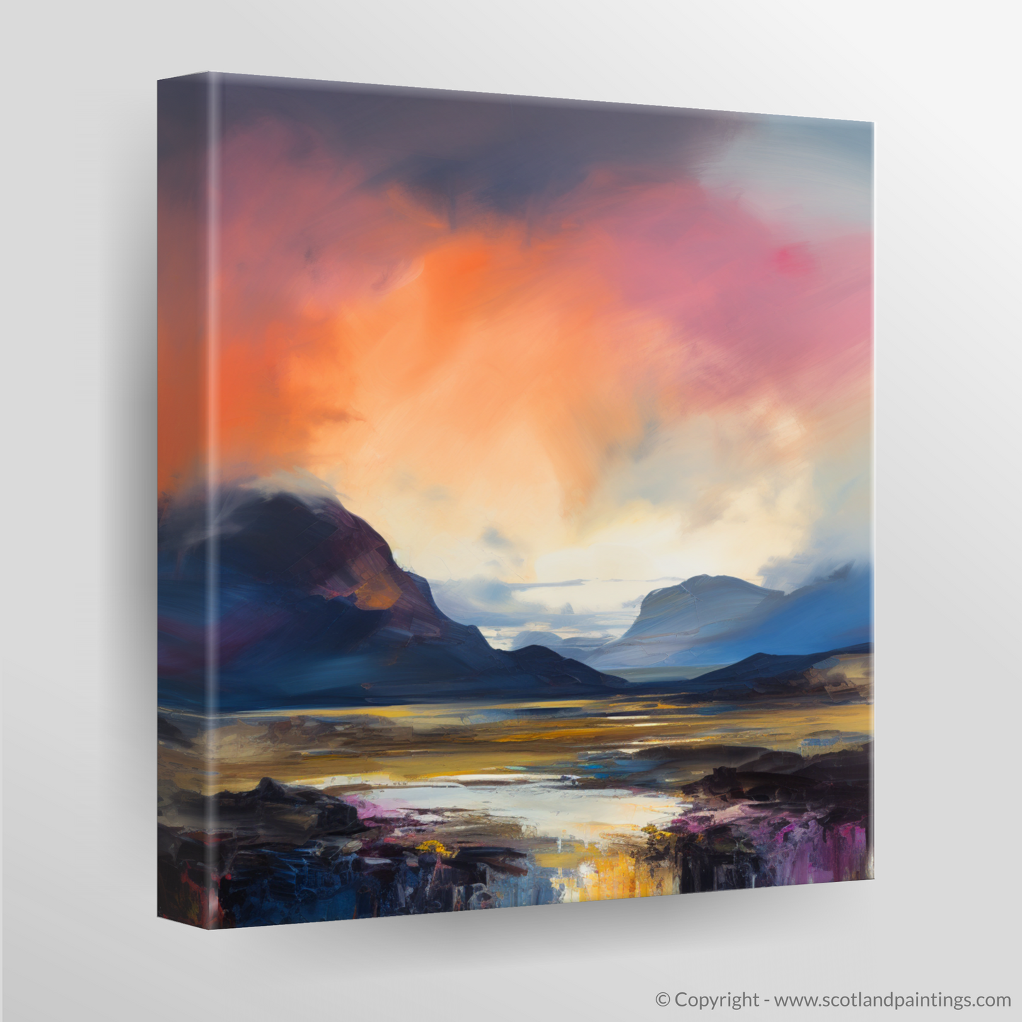 Abstract Emotions at Dusk: Glencoe Sunset