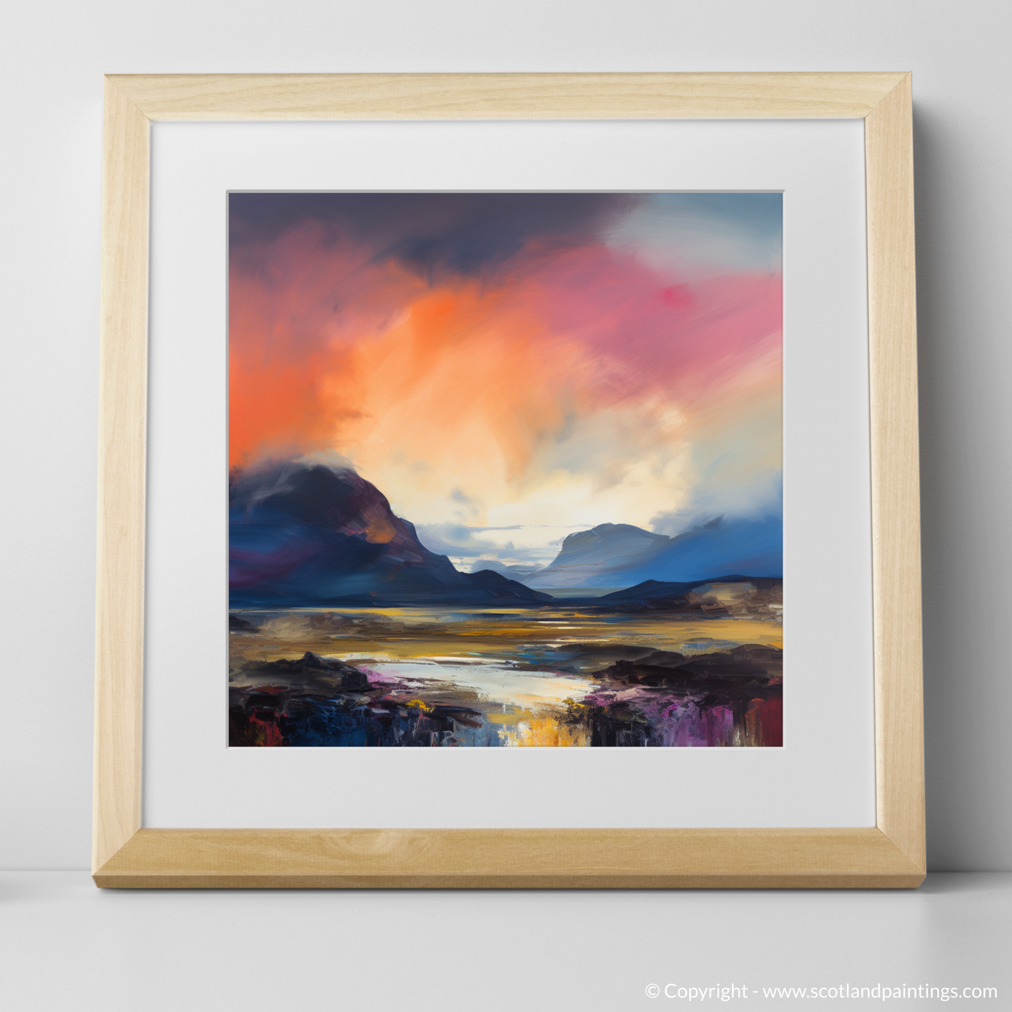 Abstract Emotions at Dusk: Glencoe Sunset