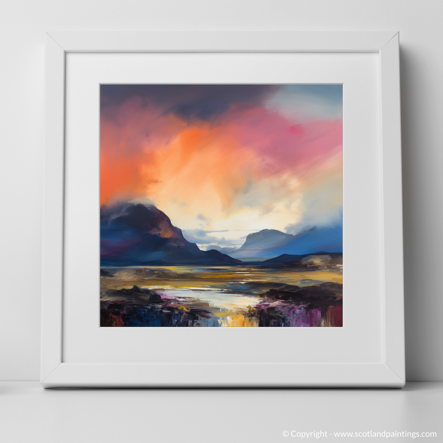 Abstract Emotions at Dusk: Glencoe Sunset