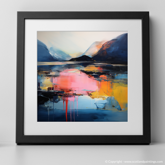 Dawn's Embrace: Abstract Reflections of Glencoe's Serenity