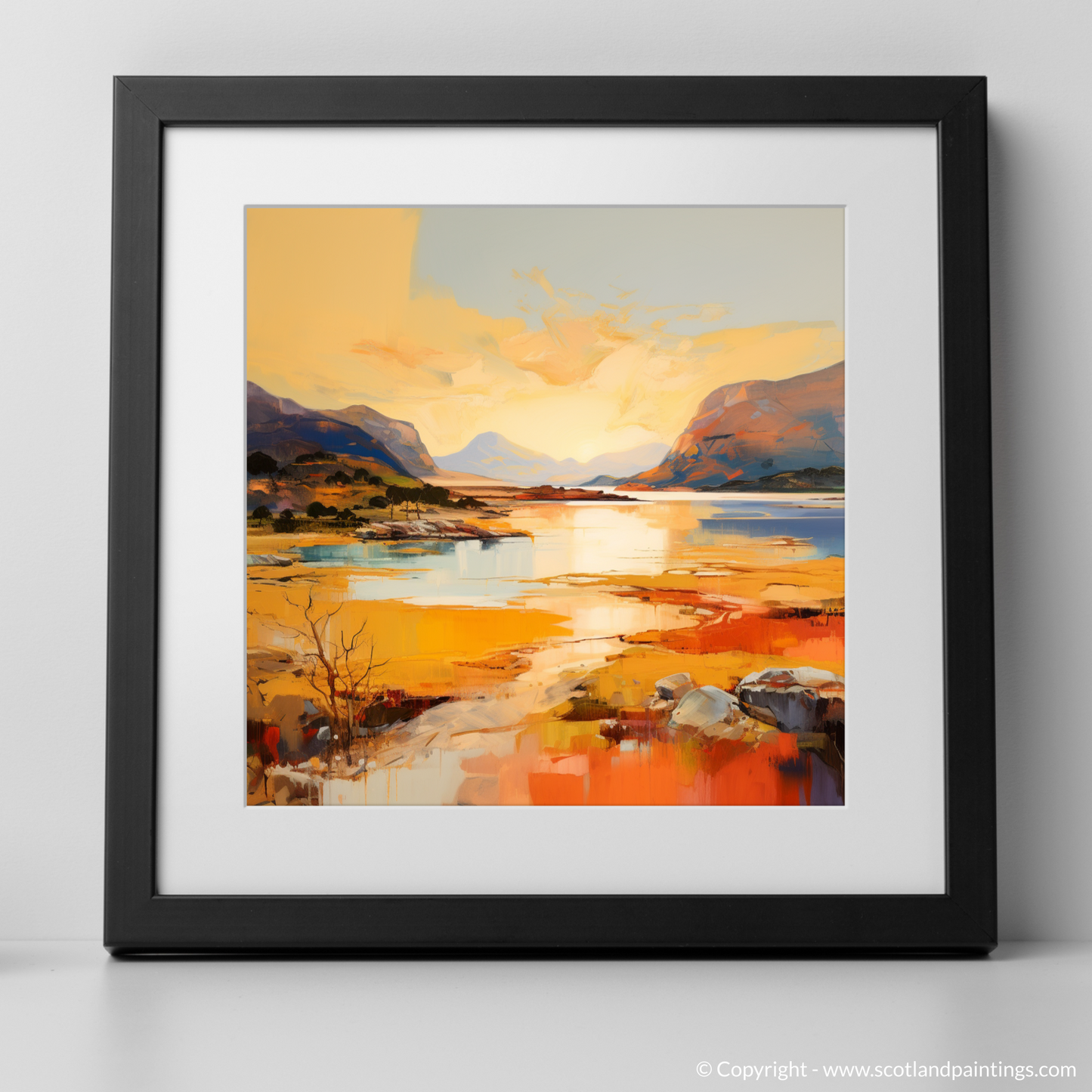 Golden Hour at Shieldaig Bay: An Abstract Masterpiece