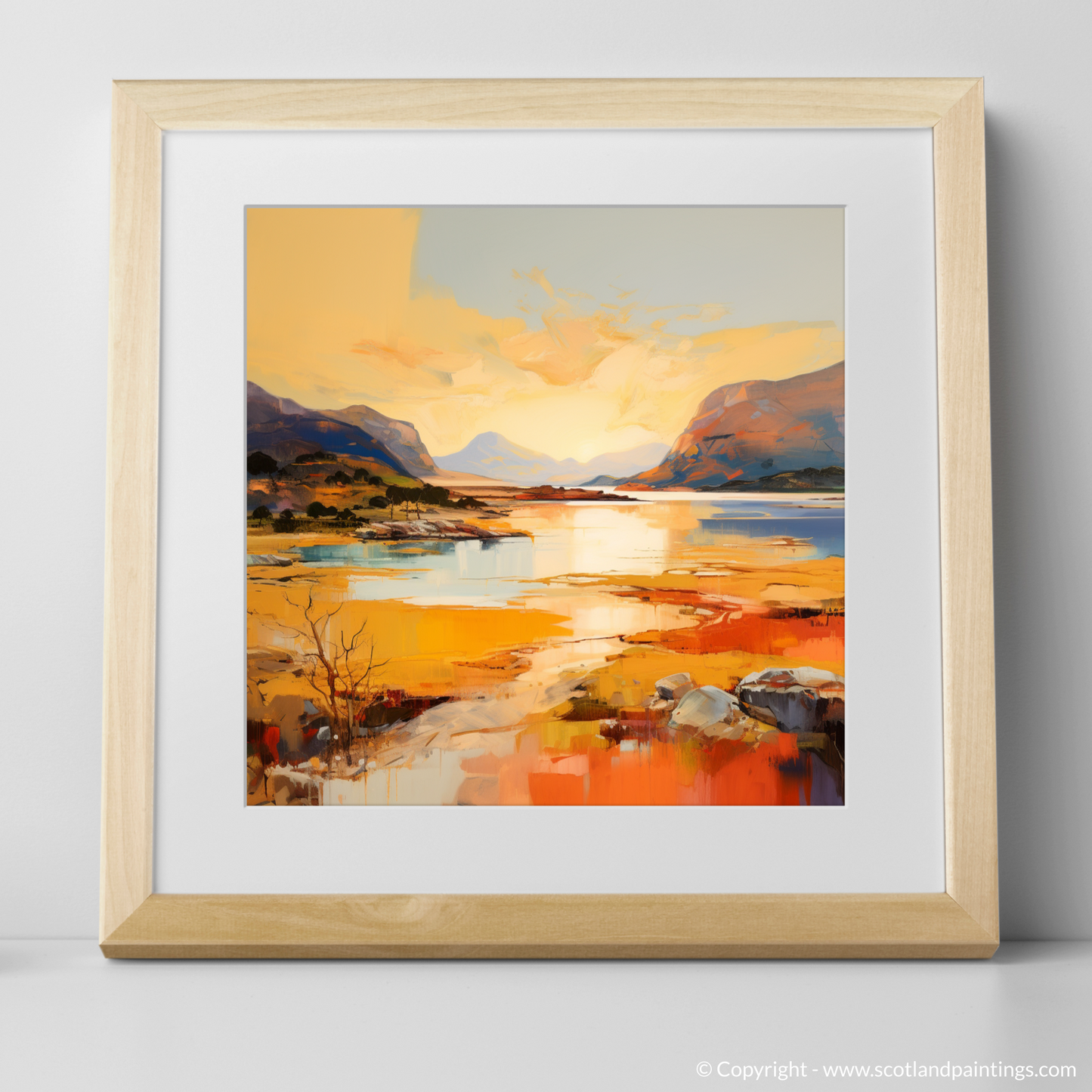 Golden Hour at Shieldaig Bay: An Abstract Masterpiece