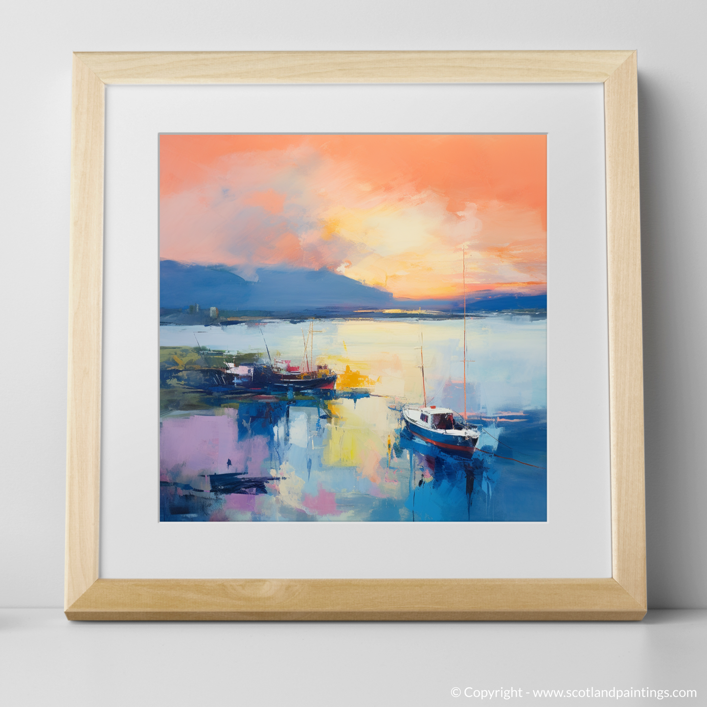 Cromarty Harbour at Sunset: An Abstract Symphony of Colour and Serenity