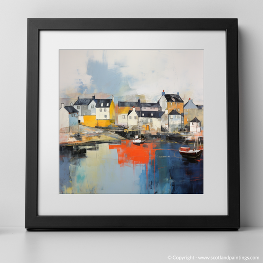 Storm over North Berwick Harbour: An Abstract Tapestry of Scottish Coastline