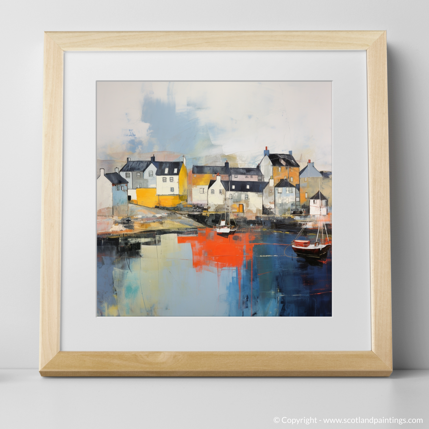 Storm over North Berwick Harbour: An Abstract Tapestry of Scottish Coastline