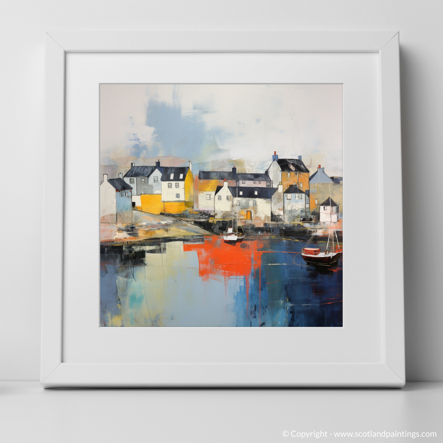 Storm over North Berwick Harbour: An Abstract Tapestry of Scottish Coastline