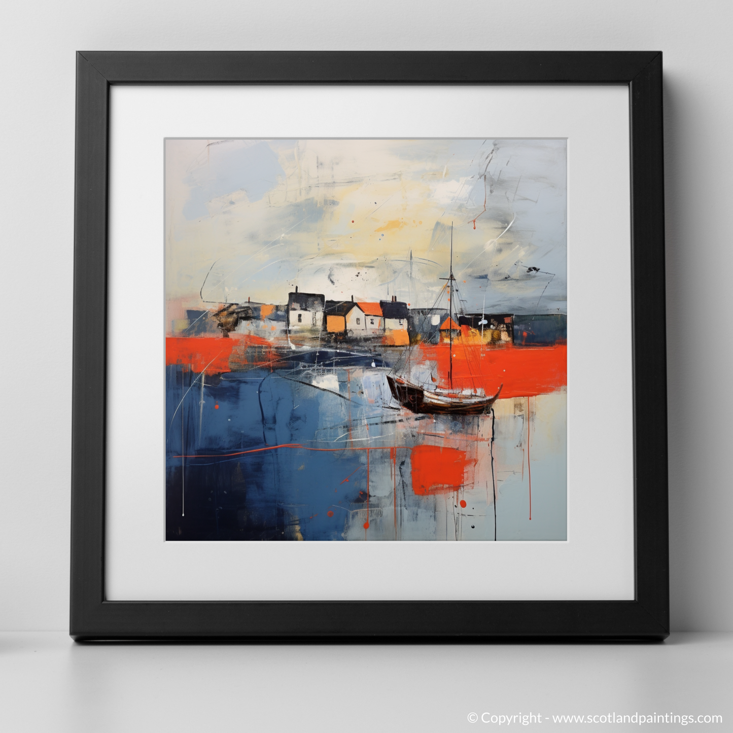 Tempestuous North Berwick Harbour: An Abstract Scottish Seascape