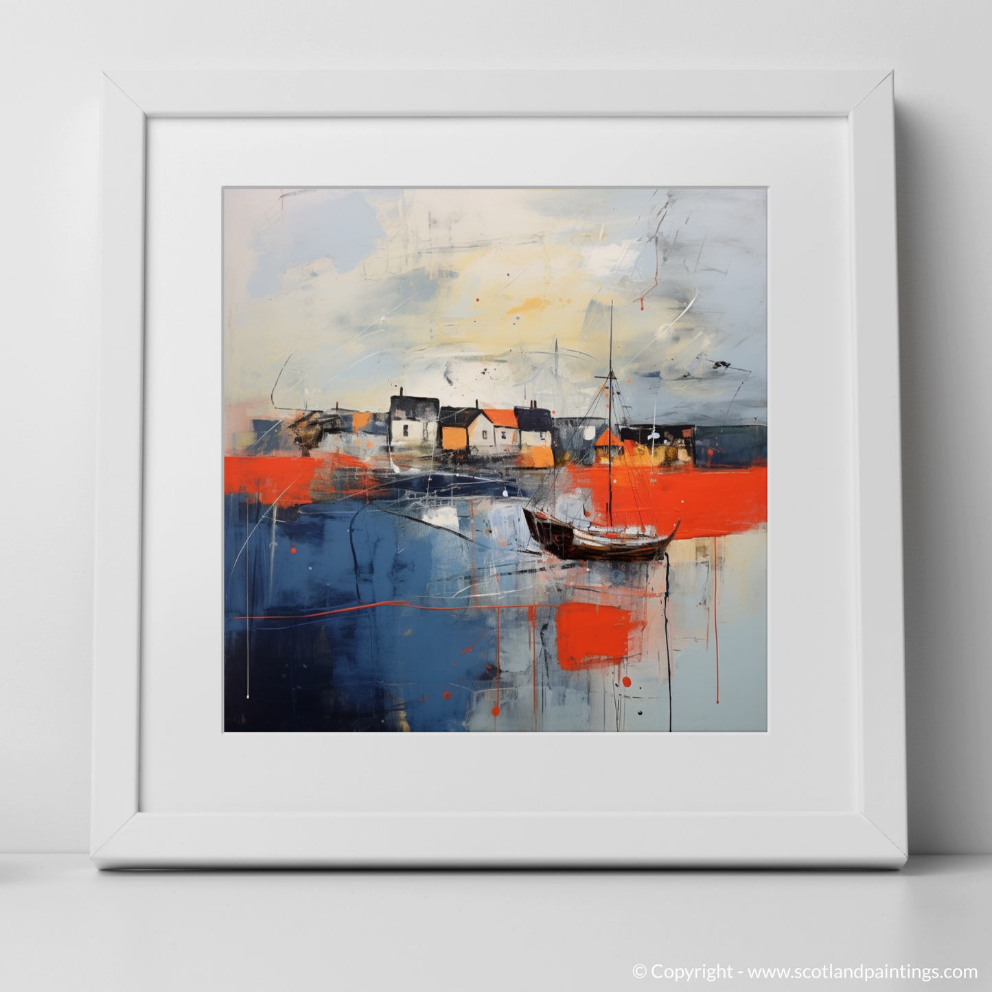 Tempestuous North Berwick Harbour: An Abstract Scottish Seascape