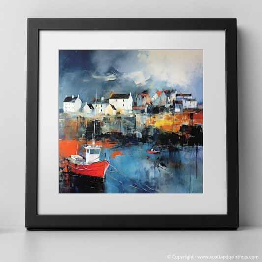 Storm Over Portpatrick Harbour: An Abstract Coastal Symphony