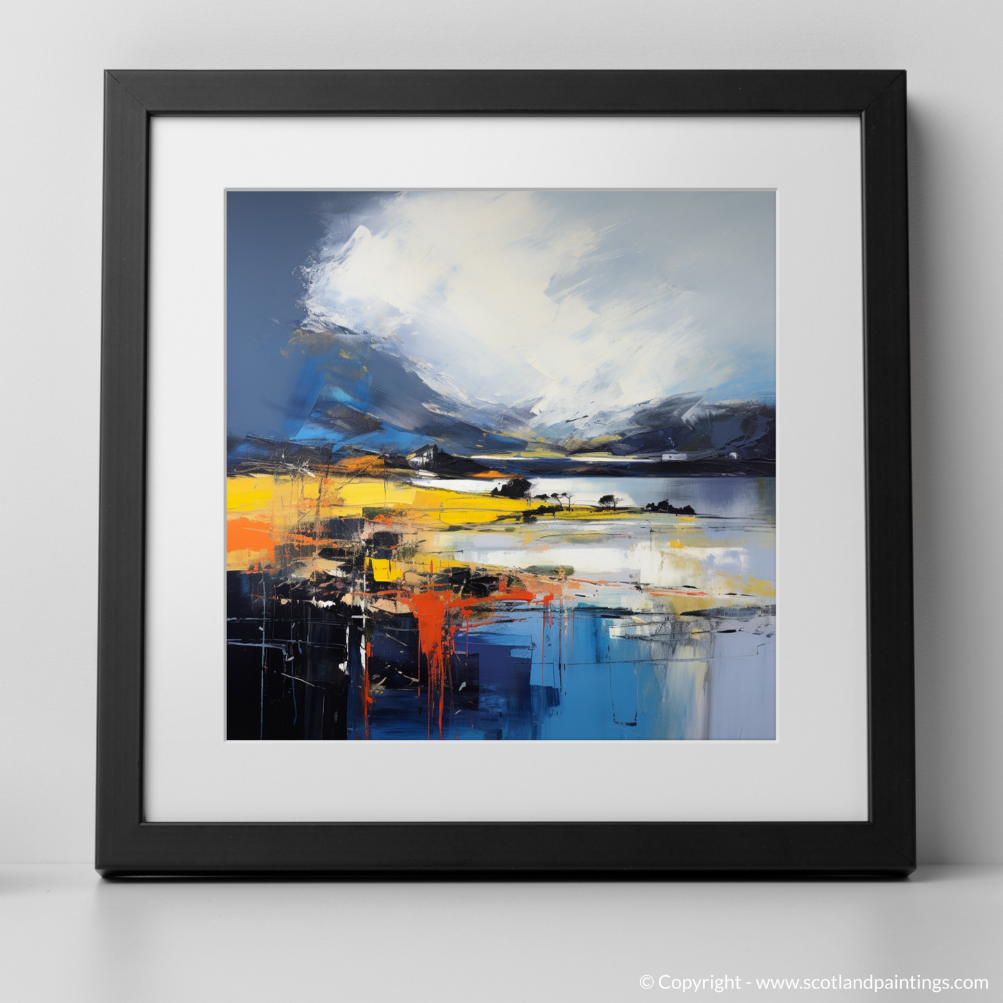 Storm's Embrace: Abstract Ode to Port Appin Harbour