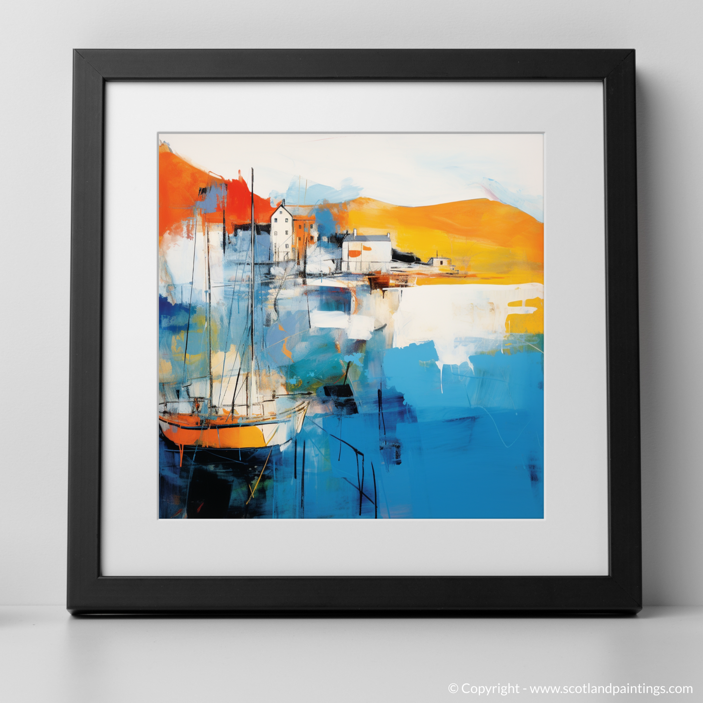 Mallaig Harbour Abstract - A Maritime Symphony in Colour