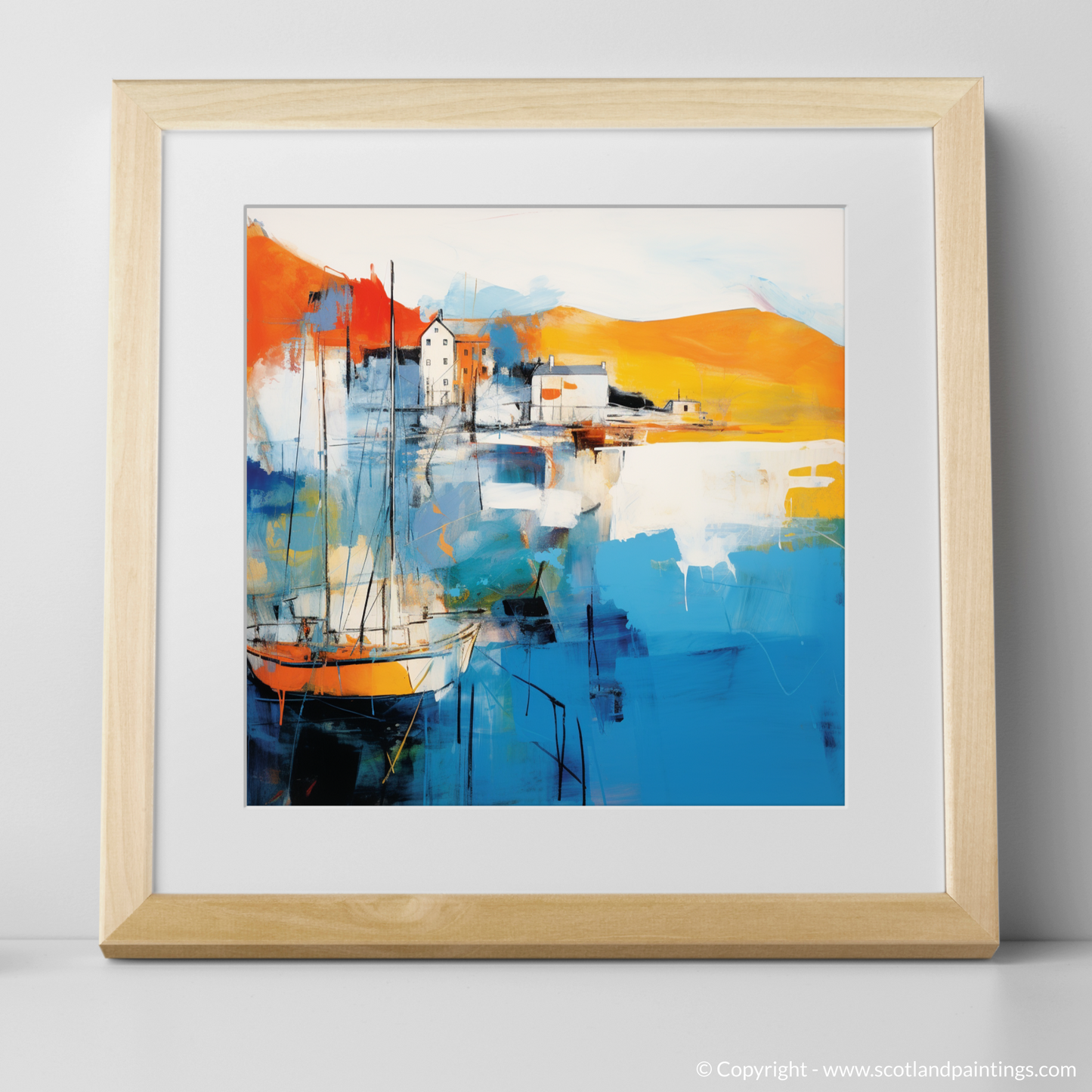 Mallaig Harbour Abstract - A Maritime Symphony in Colour