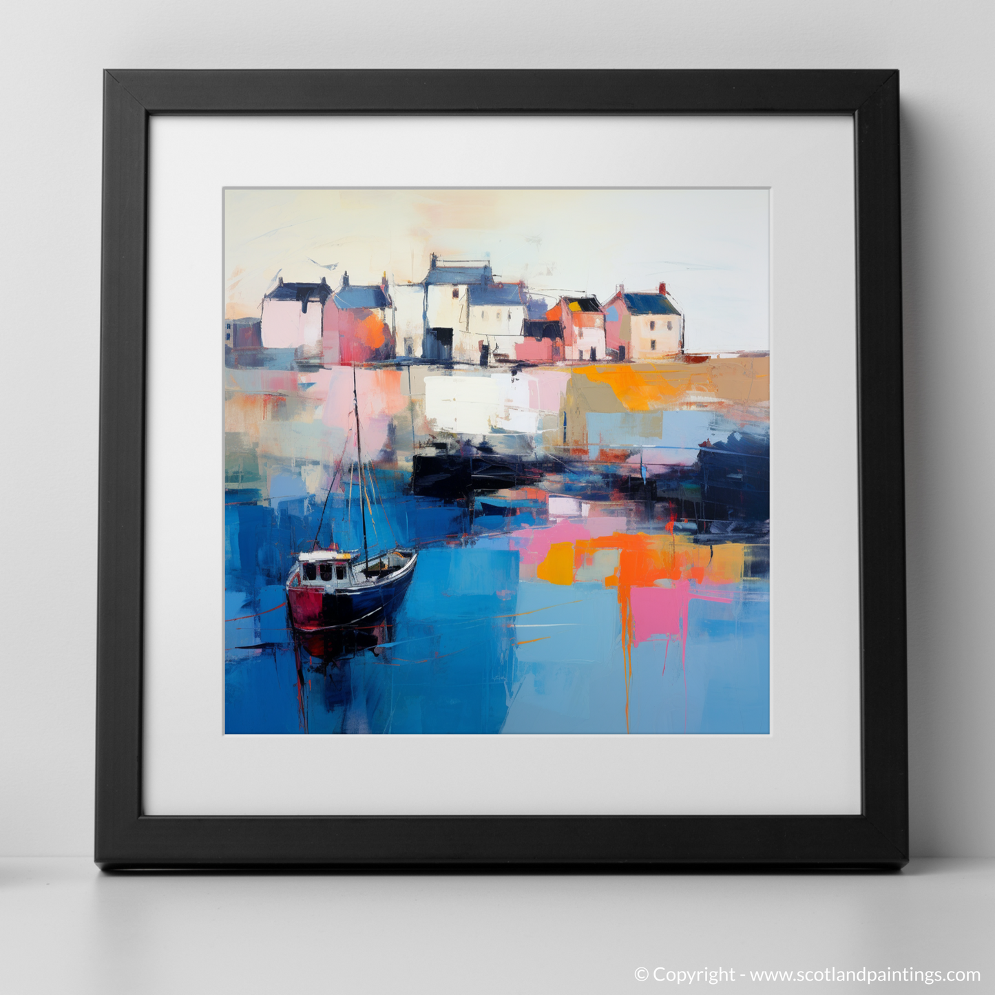 Pittenweem Harbour at Dusk: An Abstract Symphony