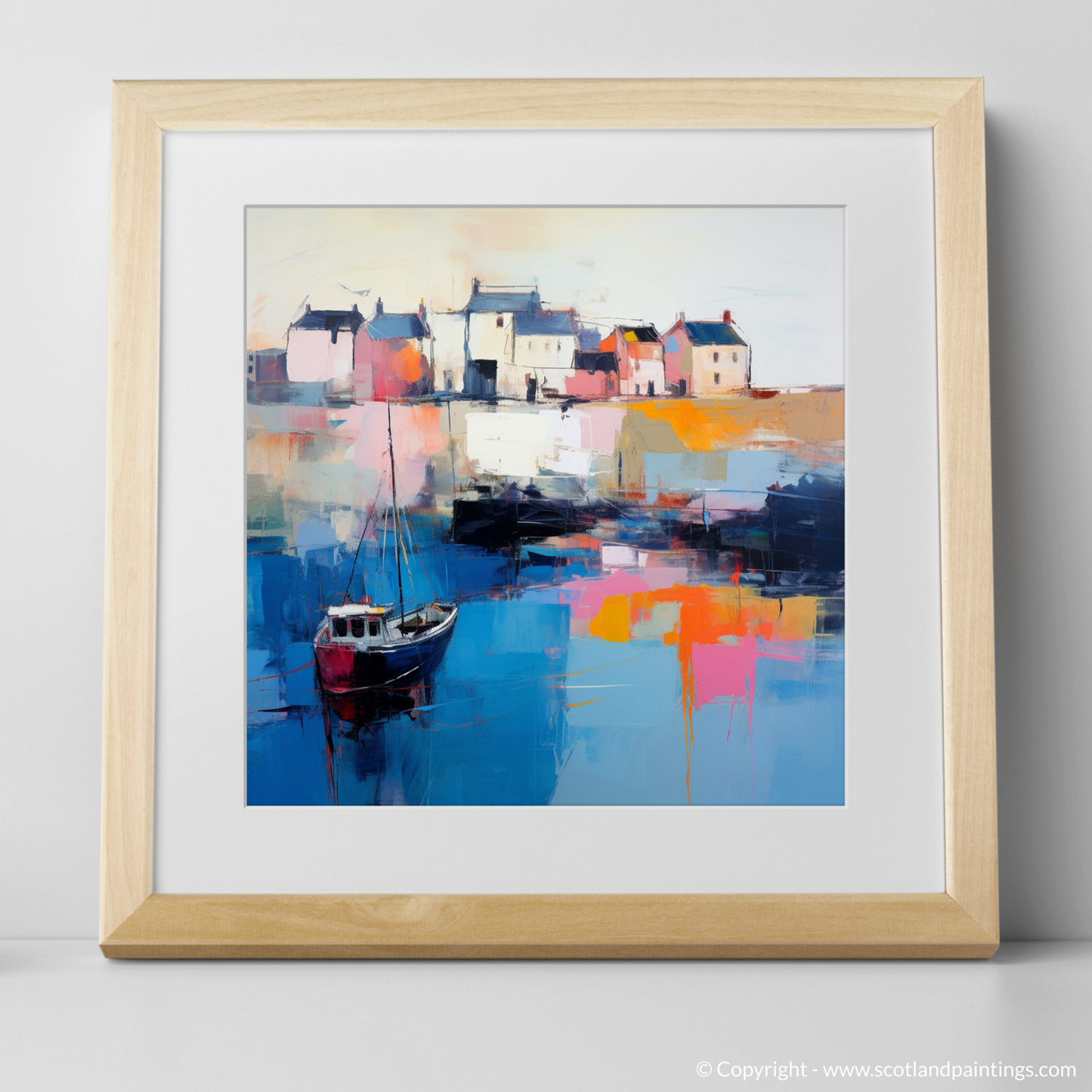 Pittenweem Harbour at Dusk: An Abstract Symphony