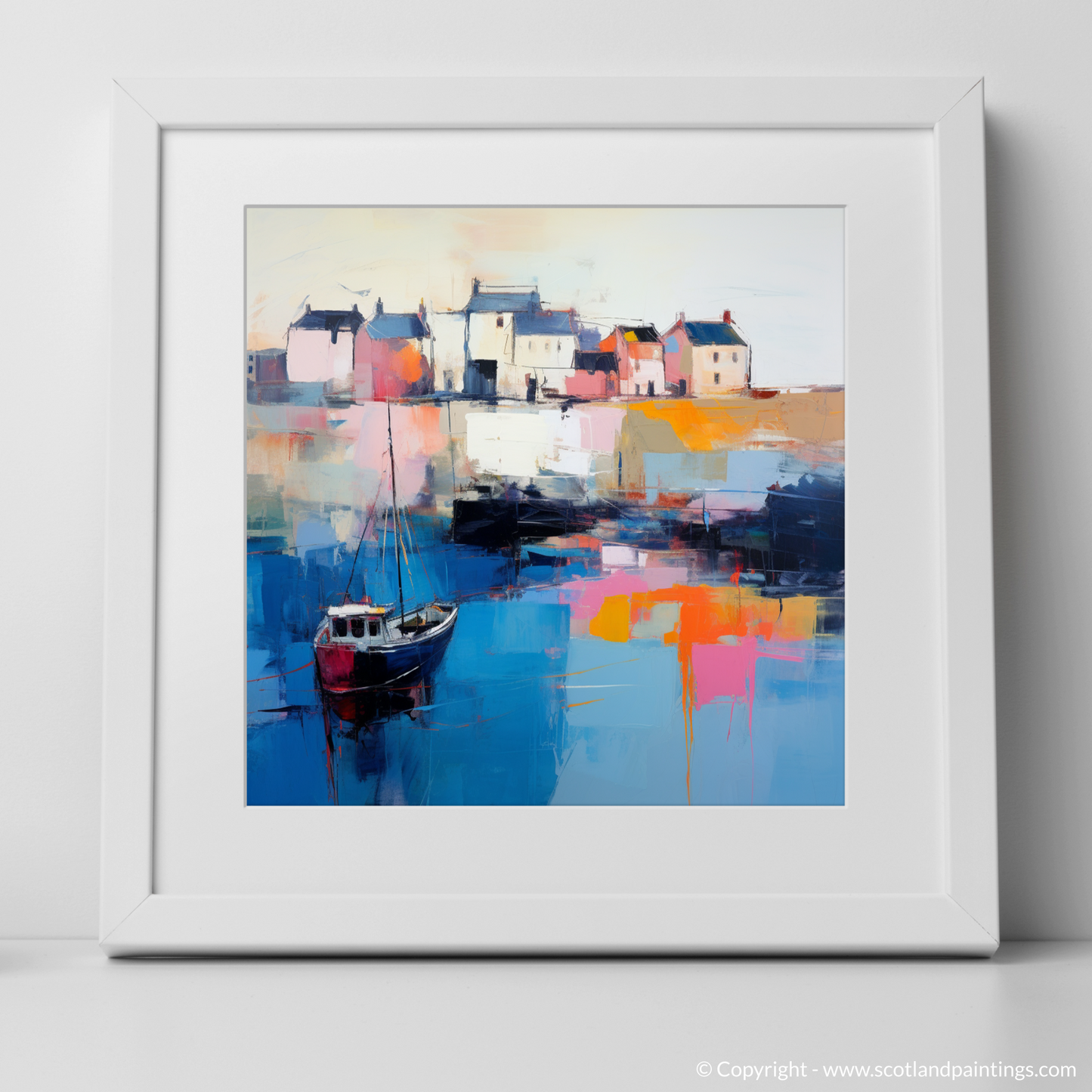 Pittenweem Harbour at Dusk: An Abstract Symphony