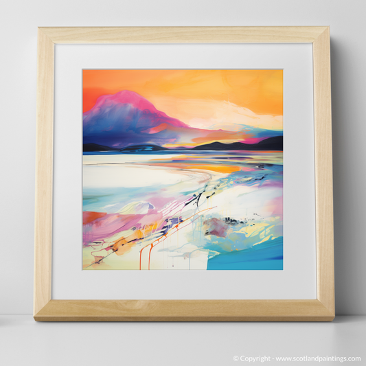 Whispers of Luskentyre: An Abstract Sunset Palette