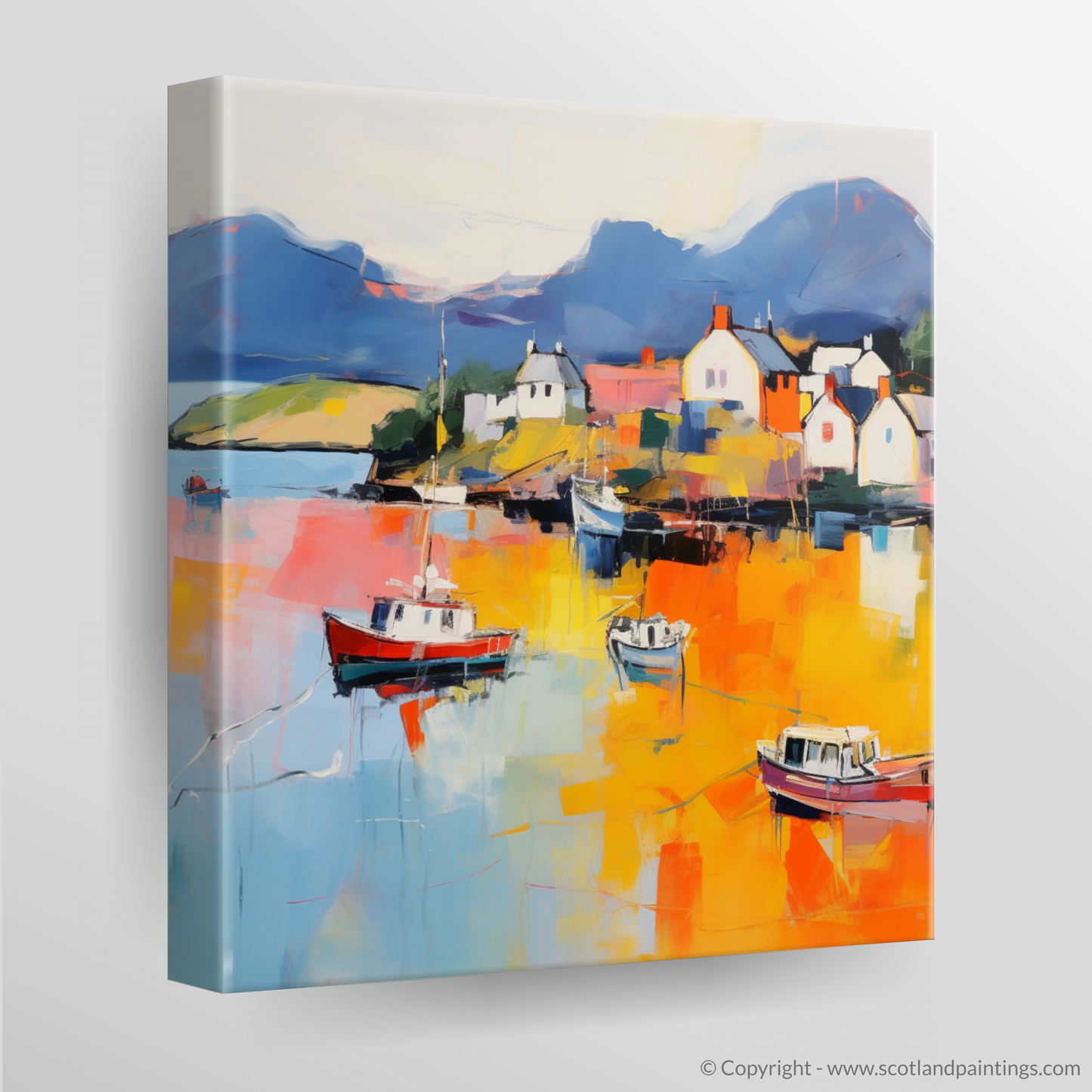 Plockton Harbour Whispers: An Abstract Highland Embrace