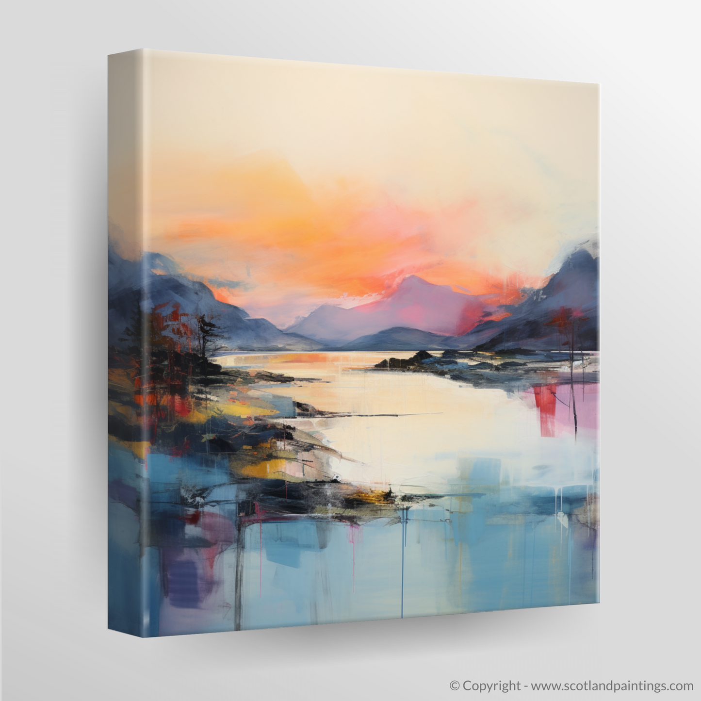 Dusk at Shieldaig Bay: An Abstract Ode to Scottish Coves