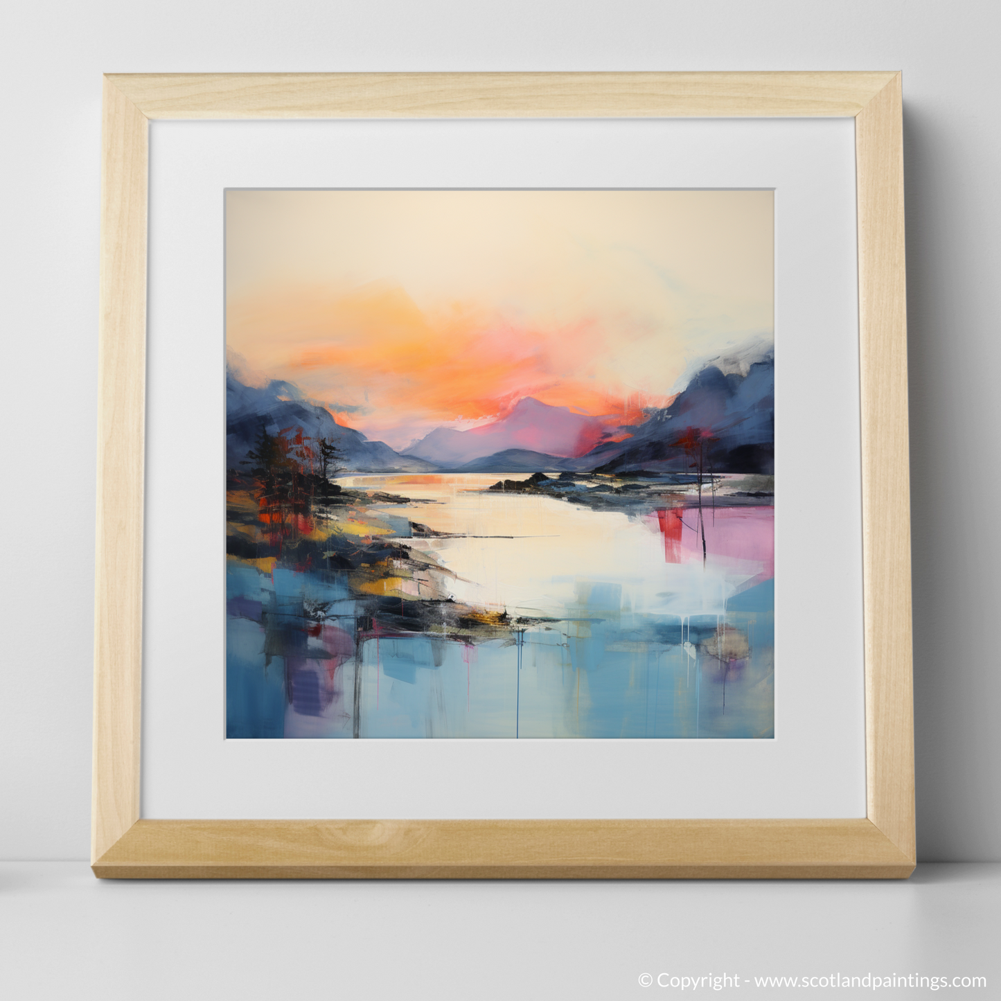 Dusk at Shieldaig Bay: An Abstract Ode to Scottish Coves