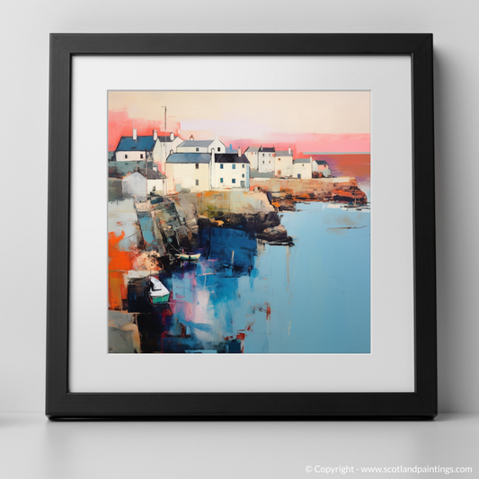 Portsoy Harbour at Dusk: An Abstract Ode to Scottish Coastal Splendour