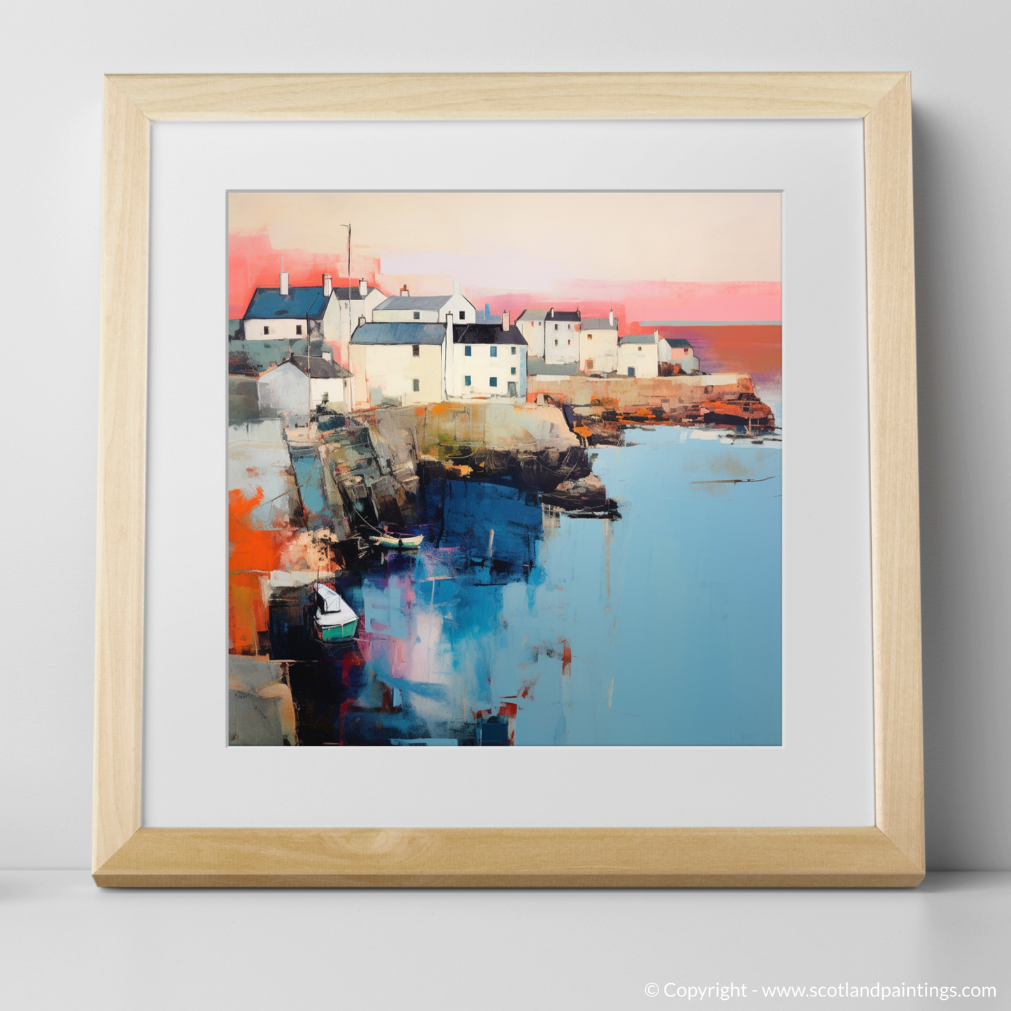 Portsoy Harbour at Dusk: An Abstract Ode to Scottish Coastal Splendour