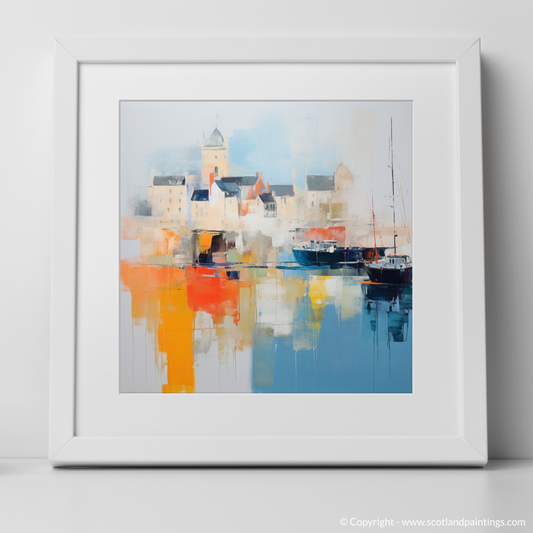 Charlestown Harbour Reverie: An Abstract Ode to Scotland's Coastal Beauty