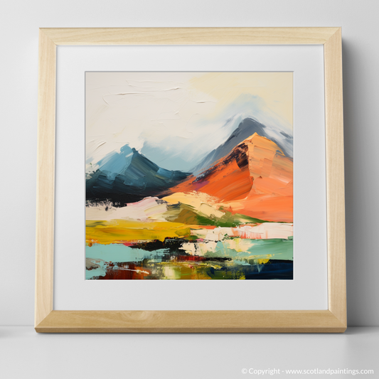 Abstract Essence of Liathach: A Scottish Mountain Symphony in Colour and Texture