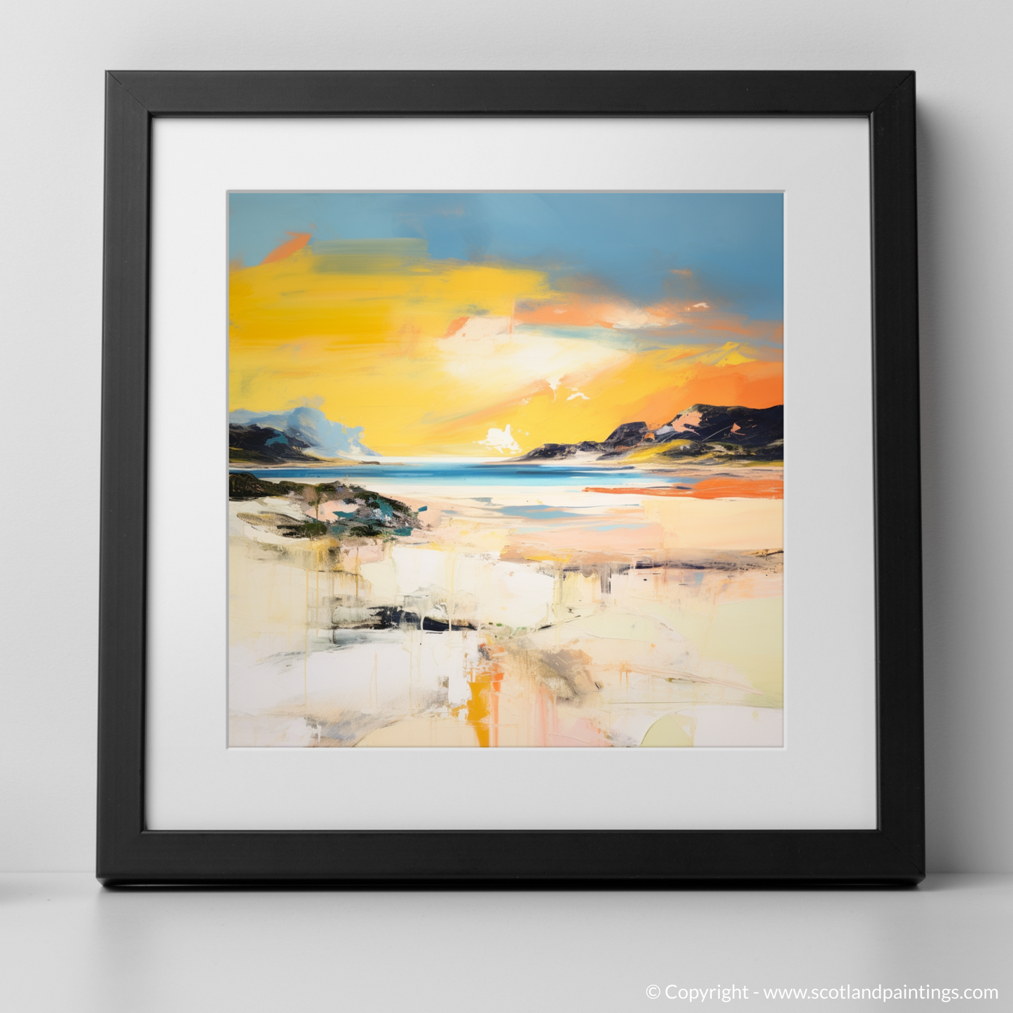 Golden Hour at Camusdarach Beach: An Abstract Reverie