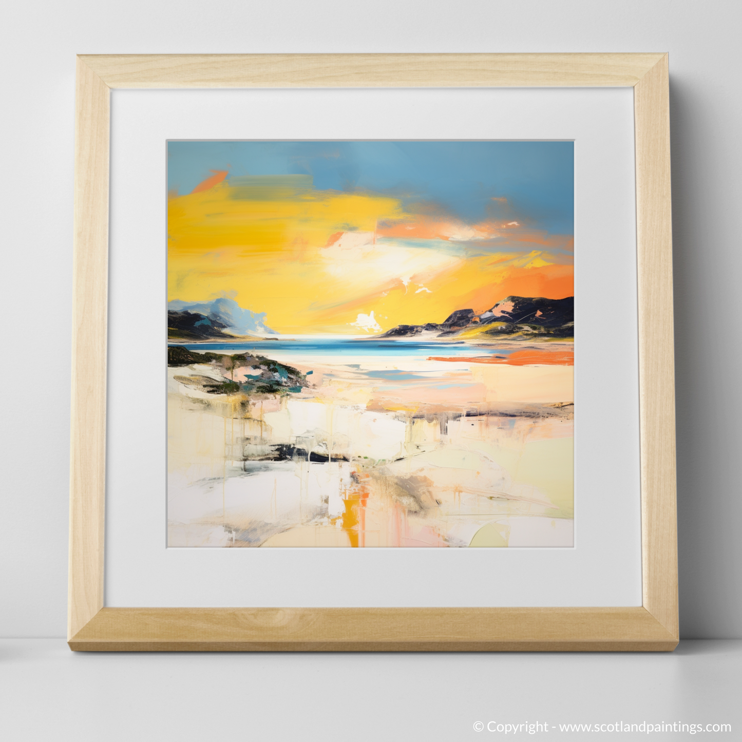 Golden Hour at Camusdarach Beach: An Abstract Reverie