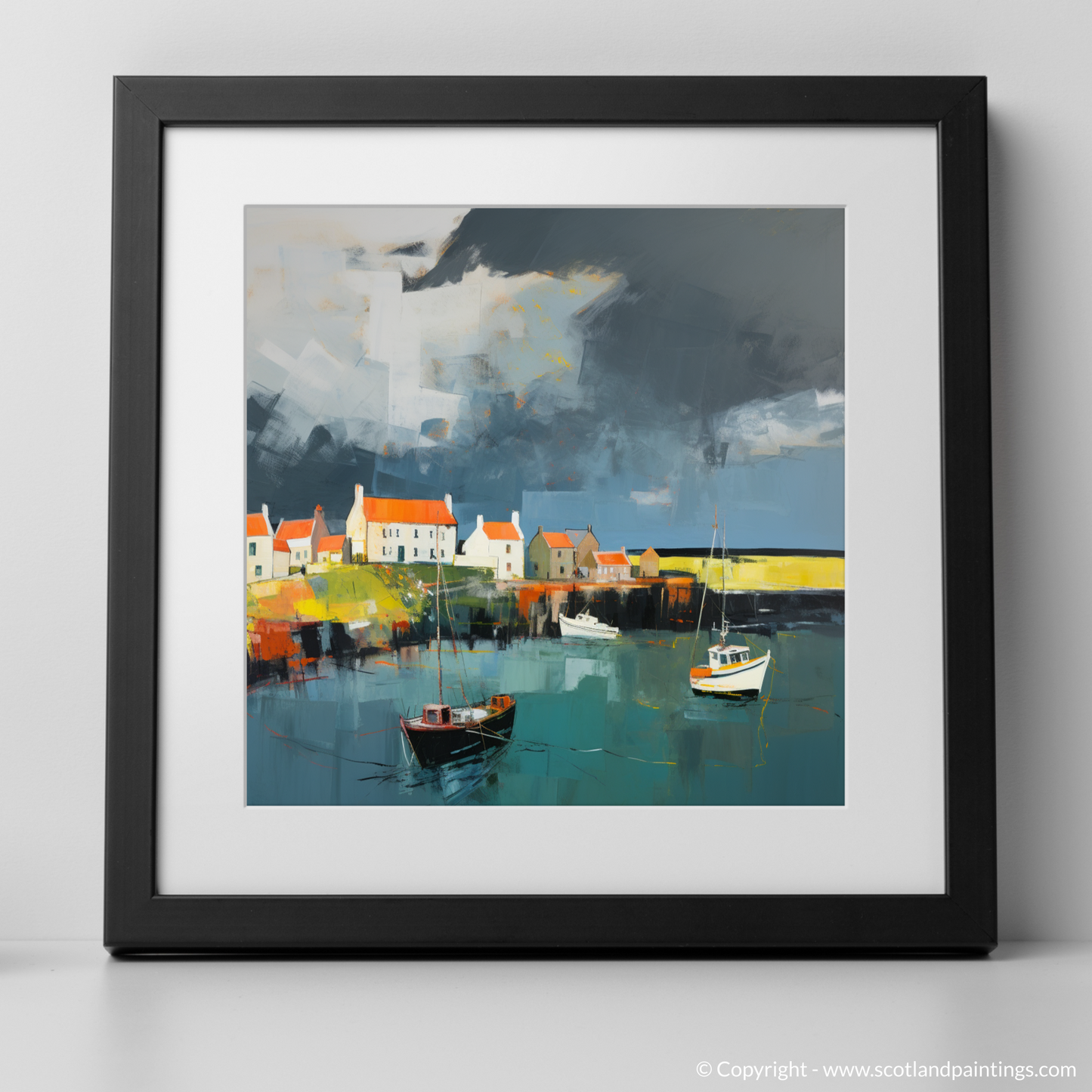 Stormy Embrace of Crail Harbour