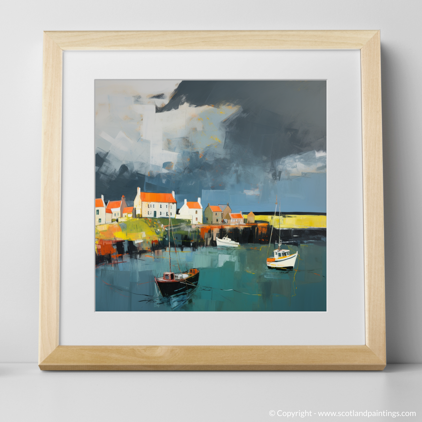 Stormy Embrace of Crail Harbour