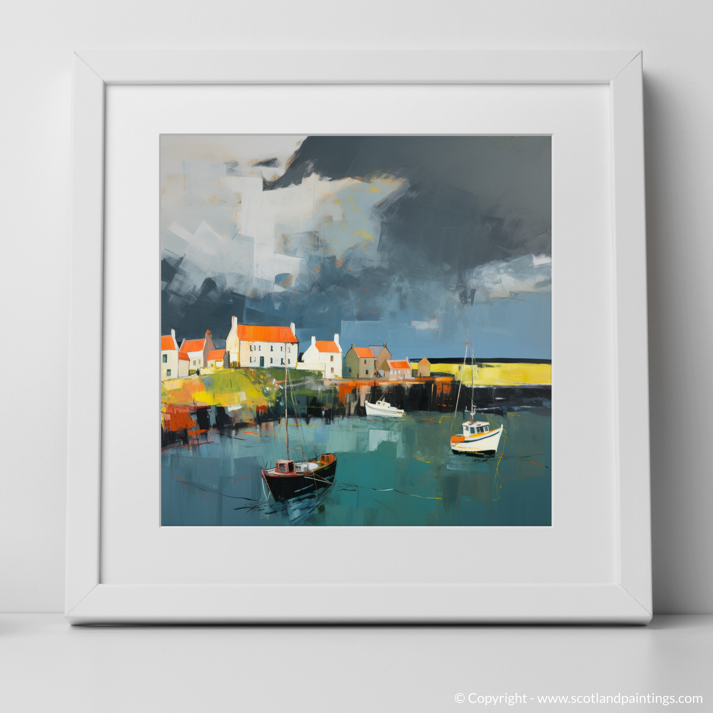 Stormy Embrace of Crail Harbour